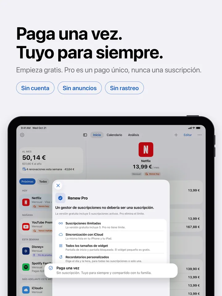 Renew Pro en el iPad