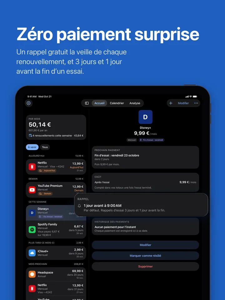 Rappels sur iPad