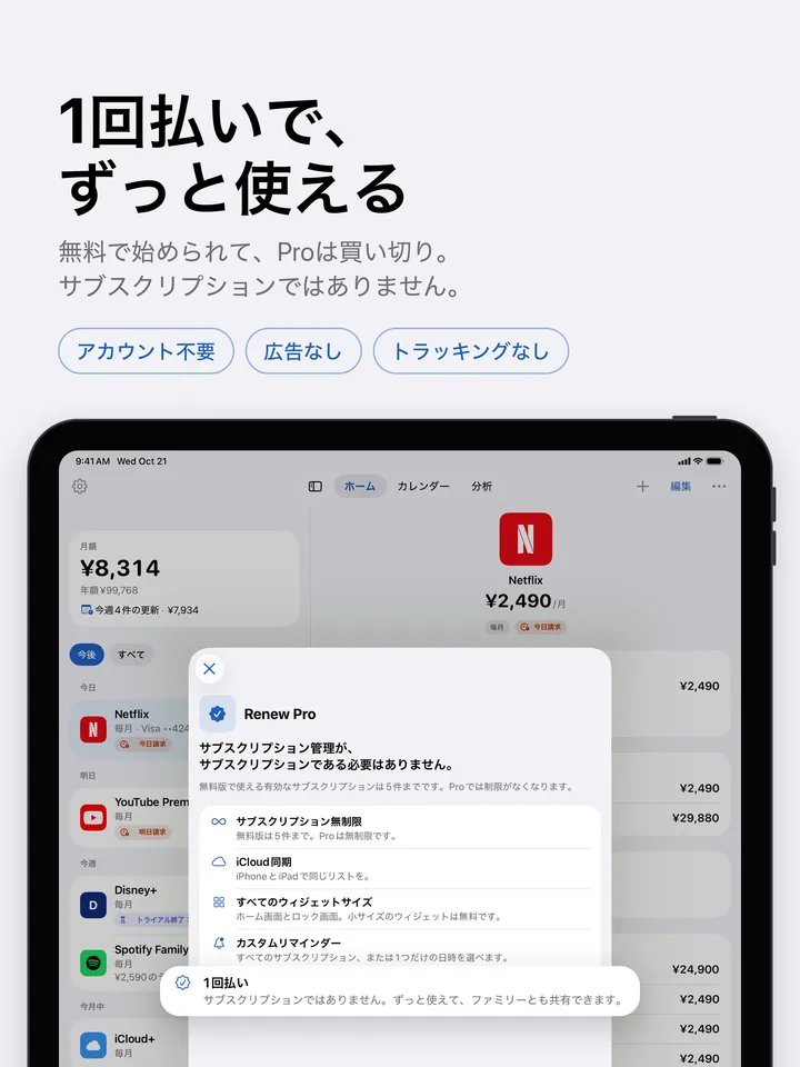iPadのRenew Pro