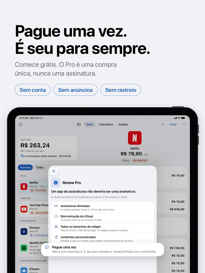 Renew Pro no iPad