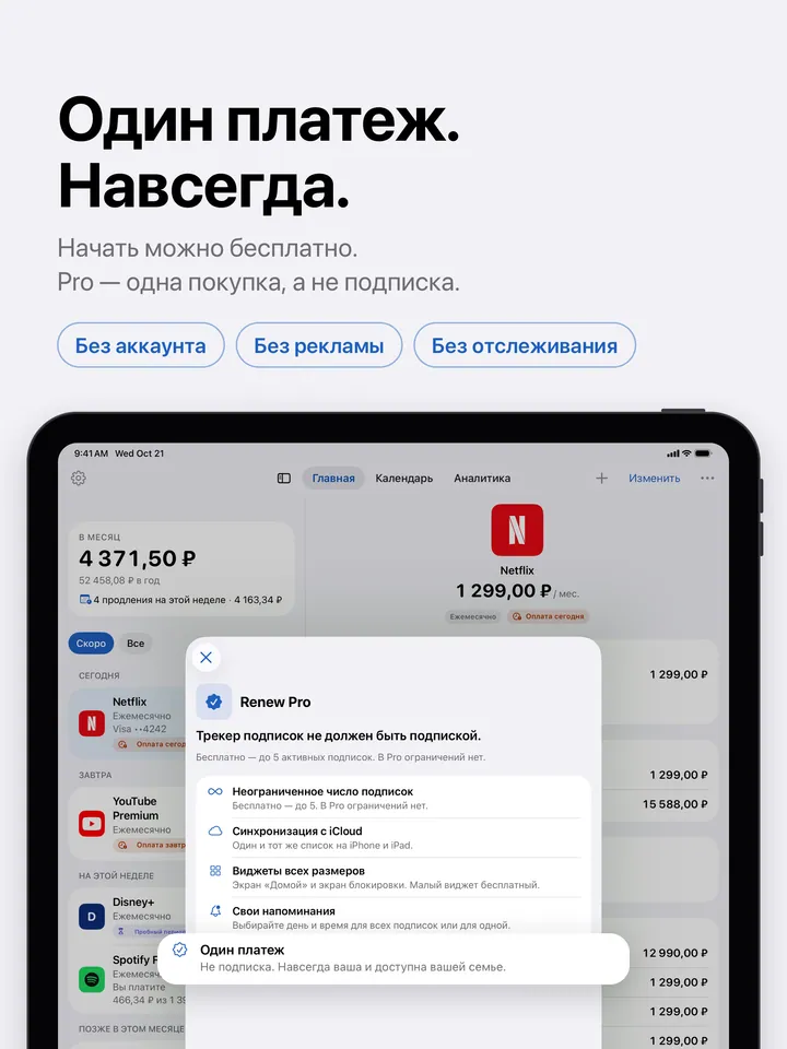 Renew Pro на iPad